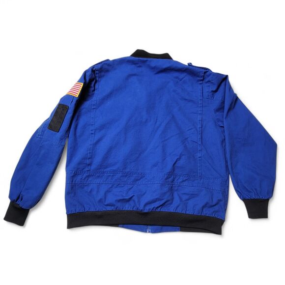 Aeromax NASA Jacket Unisex Medium Astronaut Blue Flight Space Shuttle Travel - Picture 2 of 8